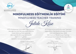Julide Köse EĞİTMENLİK SERTİFİKASI-1